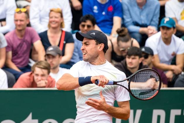 TENNIS - ATP, Tennis Herren French Open 2023 PARIS,FRANCE,23.MAY.23 - TENNIS - ATP World Tour, French Open, Roland Garros, Grand Slam, qualification. Image shows Aslan Karatsev ( ).  GEPAxpictures xFrancoisxAsal
