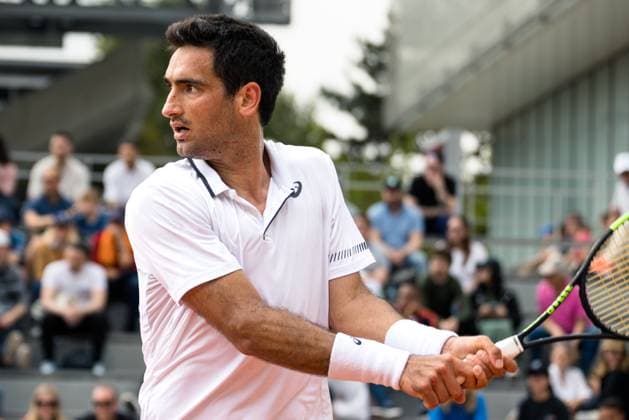 TENNIS - ATP, Tennis Herren French Open 2023 PARIS,FRANCE,23.MAY.23 - TENNIS - ATP World Tour, French Open, Roland Garros, Grand Slam, qualification. Image shows Cem Ä°lkel (TUR).  GEPAxpictures xFrancoisxAsal
