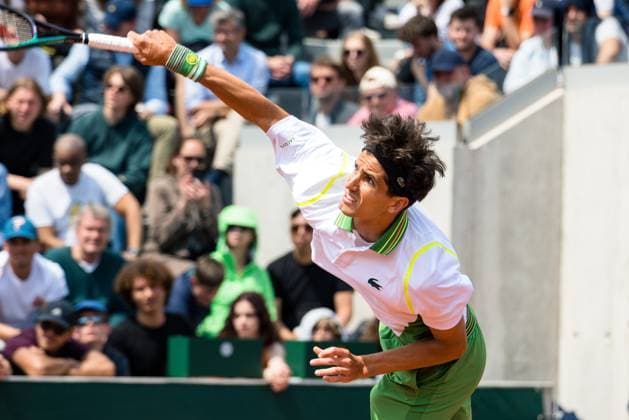 TENNIS - ATP, Tennis Herren French Open 2023 PARIS,FRANCE,23.MAY.23 - TENNIS - ATP World Tour, French Open, Roland Garros, Grand Slam, qualification. Image shows Pierre-Hugues Herbert (FRA).  GEPAxpictures xFrancoisxAsal