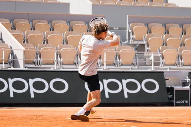 TENNIS - ATP, Tennis Herren French Open 2023 PARIS,FRANCE,22.MAY.23 - TENNIS - ATP World Tour, French Open, Roland Garros, Grand Slam, practice. Image shows Andrey Rublev (RUS).  GEPAxpictures xFrancoisxAsal