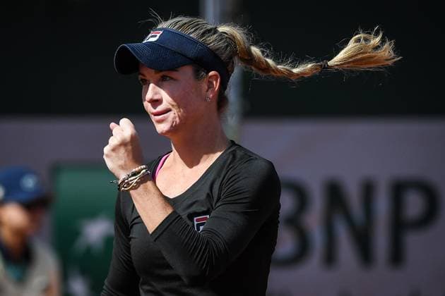 May 24, 2023, Paris, France, France: Elizabeth MANDLIK of United States celebrates his point during the third qualifying day of Roland-Garros 2023, French Open 2023, Grand Slam tennis tournament at the Roland-Garros Stadium on May 24, 2023 in Paris, France. Paris France - ZUMAm308 20230524_zsp_m308_008 Copyright: xMatthieuxMirvillex