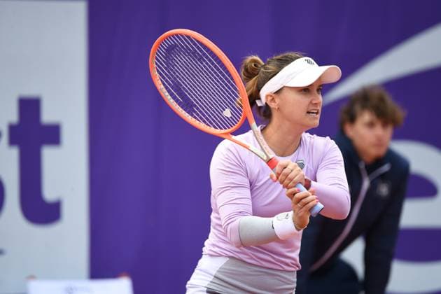 Tennis : Internationaux de Strasbourg 2023 - France - Lauren Davis - Usa Tennis : Internationaux de Strasbourg 2023 - France - 24 05 23 ChrysleneCaillaud Panoramic 