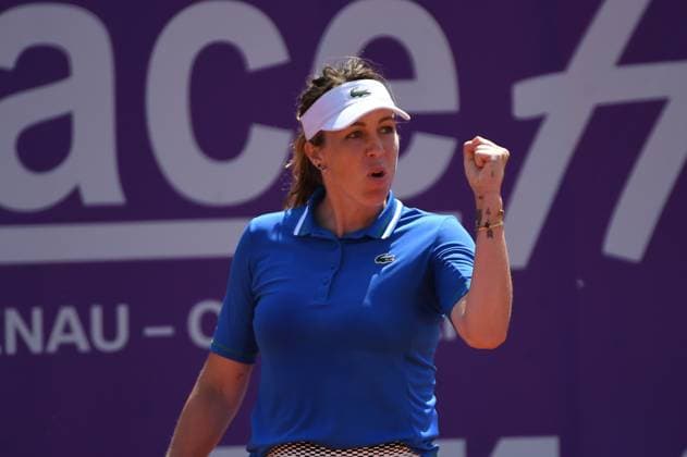 Tennis : Internationaux de Strasbourg 2023 - France - Anastasia Pavlyuchenkova - Russie Tennis : Internationaux de Strasbourg 2023 - France - 24 05 23 ChrysleneCaillaud Panoramic 