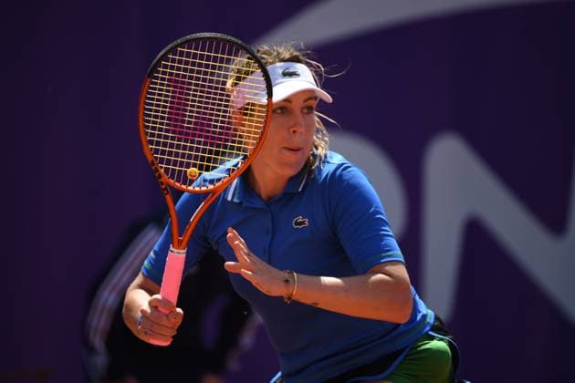 Tennis : Internationaux de Strasbourg 2023 - France - Anastasia Pavlyuchenkova - Russie Tennis : Internationaux de Strasbourg 2023 - France - 24 05 23 ChrysleneCaillaud Panoramic 