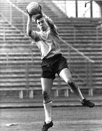 Weltmeisterschaft 1970 in Mexiko. Torwart Gordon Banks (England) 12.06.1970. *** World Cup 1970 in Mexico goalkeeper Gordon Banks England 12 06 1970 HM