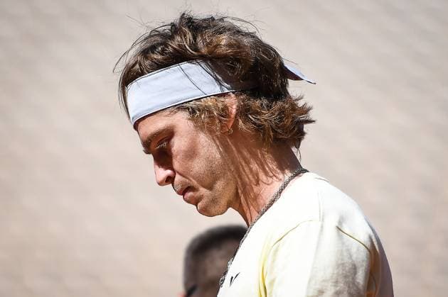 May 24, 2023, Paris, France, France: Andrey RUBLEV of Russia during a training session of Roland-Garros 2023, French Open 2023, Grand Slam tennis tournament at the Roland-Garros Stadium on May 24, 2023 in Paris, France. Paris France - ZUMAm308 20230524_zsp_m308_019 Copyright: xMatthieuxMirvillex