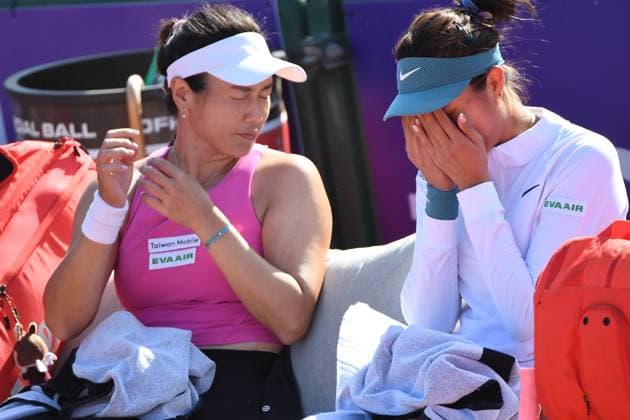 Tennis : Internationaux de Strasbourg 2023 - France - Hao Ching Chan Latisha Cahn - Taipei Tennis : Internationaux de Strasbourg 2023 - France - 24 05 23 ChrysleneCaillaud Panoramic 