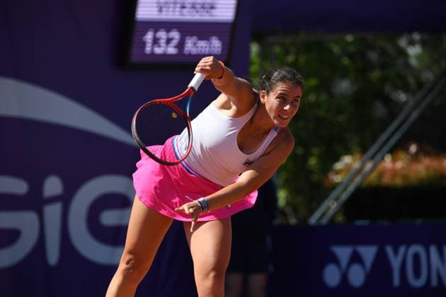 Tennis : Internationaux de Strasbourg 2023 - France - Emma Navarro - Usa Tennis : Internationaux de Strasbourg 2023 - France - 25 05 23 ChrysleneCaillaud Panoramic 