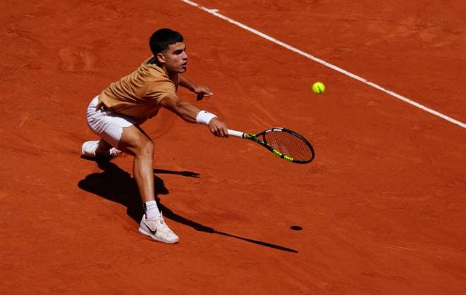 Tennis, French Open, Carlos Alcaraz Training
