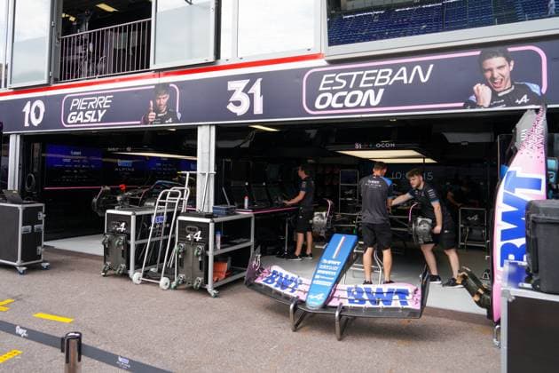 F1 Grand Prix of Monaco - Previews Pierre Gasly of France driving the (10) BWT Alpine F1 Team A523 Renault on the pit lane during the Formula 1 Grand Prix De Monaco 2023 on May 25th, 2023 in Montecarlo, Monaco. Monte-Carlo Monaco Monaco  Copyright: xAlessioxMorgesex originalFilename:morgese-formula1230525_npIDw.jpg
