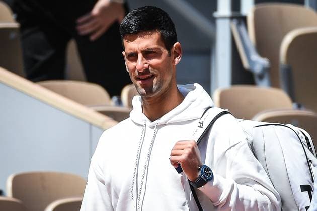 May 25, 2023, Paris, France, France: Novak DJOKOVIC of Serbia during a training session of Roland-Garros 2023, French Open 2023, Grand Slam tennis tournament at the Roland-Garros Stadium on May 25, 2023 in Paris, France. Paris France - ZUMAm308 20230525_zsp_m308_011 Copyright: xMatthieuxMirvillex