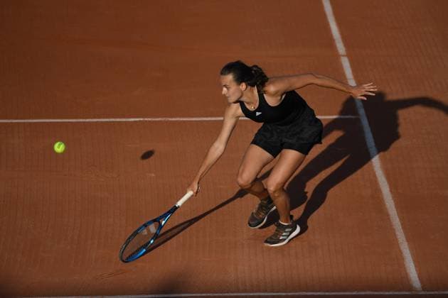 Tennis : Internationaux de Strasbourg 2023 - France - Clara Burel - France Tennis : Internationaux de Strasbourg 2023 - France - 25 05 23 ChrysleneCaillaud Panoramic 