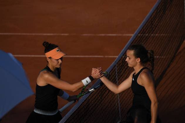 Tennis : Internationaux de Strasbourg 2023 - France - Clara Burel - France Tennis : Internationaux de Strasbourg 2023 - France - 25 05 23 ChrysleneCaillaud Panoramic 