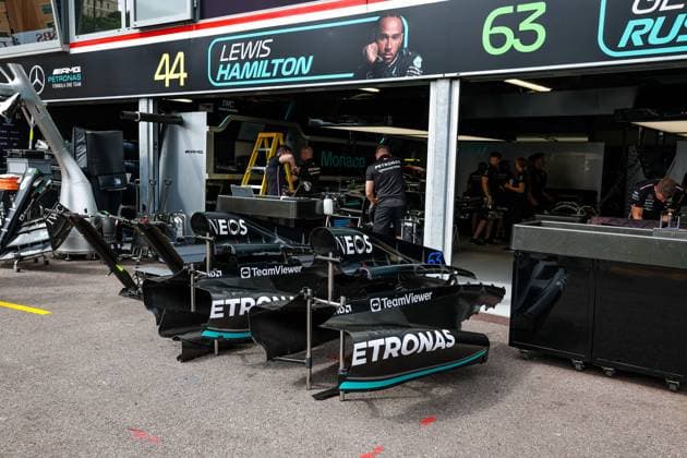 Mercedes AMG F1 W14 E Performance, F1 Grand Prix of Monaco at Circuit de Monaco on May 25, 2023 in Monte Carlo, Monaco Photo by HOCH ZWEI Monte Carlo Monaco