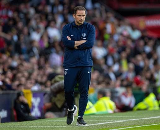 Football - FA Premier League - Manchester United, ManU FC v Chelsea FC MANCHESTER, ENGLAND - Thursday, May 25, 2023: Chelsea s care-taker manager Frank Lampard during the FA Premier League match between Manchester United FC and Chelsea FC at Old Trafford. MANCHESTER Old Trafford GREATER MANCHESTER ENGLAND  Copyright: xDavidxRawcliffex P2023-05-25-Man_Utd_Chelsea-17