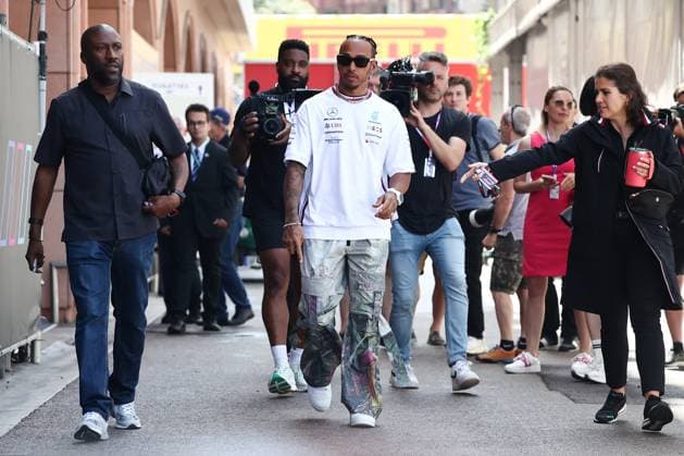F1 Grand Prix Of Monaco Previews Lewis Hamilton of Mercedes ahead of the Formula 1 Grand Prix of Monaco at Circuit de Monaco in Monaco on May 25, 2023. Monaco Monaco  Copyright: xJakubxPorzyckix originalFilename:porzycki-f1grandp230525_npBvz.jpg