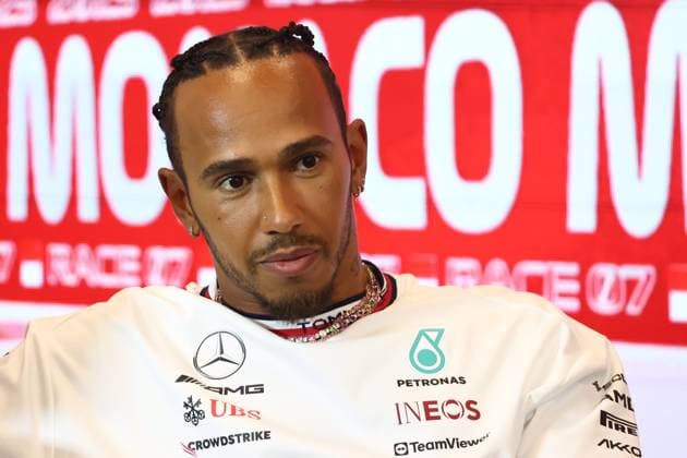 F1 Grand Prix Of Monaco Previews Lewis Hamilton of Mercedes during a press conference, PK, Pressekonferenz ahead of the Formula 1 Grand Prix of Monaco at Circuit de Monaco in Monaco on May 25, 2023. Monaco Monaco  Copyright: xJakubxPorzyckix originalFilename:porzycki-f1grandp230525_npOOS.jpg
