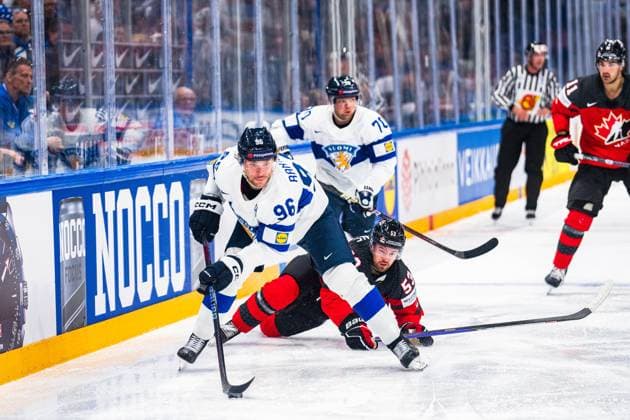 Quarterfinal match between Canada and Finland at the IIHF Ice hockey, Eishockey World Championship, WM, Weltmeisterschaft 2023 in Tampere, Finland, 25 May 2023. Photo by Petri Saarelainen All Over Press  1.04120675
