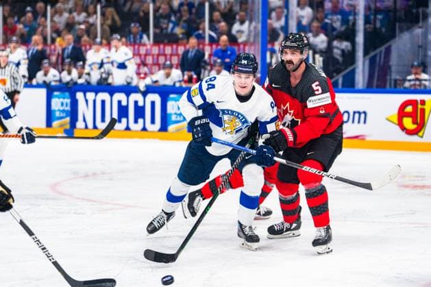 Quarterfinal match between Canada and Finland at the IIHF Ice hockey, Eishockey World Championship, WM, Weltmeisterschaft 2023 in Tampere, Finland, 25 May 2023. Photo by Petri Saarelainen All Over Press  1.04120678