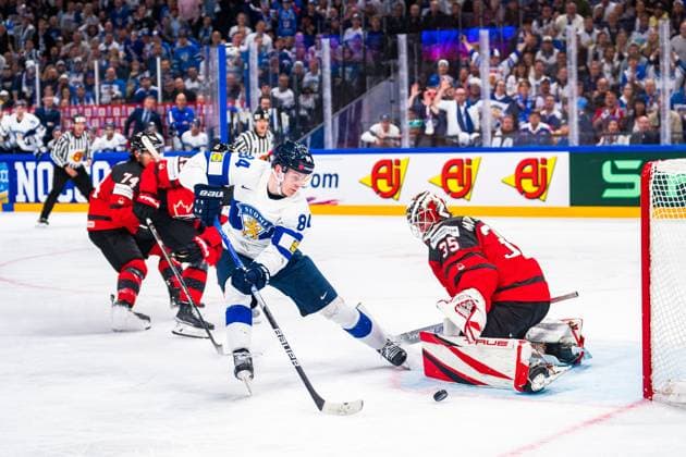 Quarterfinal match between Canada and Finland at the IIHF Ice hockey, Eishockey World Championship, WM, Weltmeisterschaft 2023 in Tampere, Finland, 25 May 2023. Photo by Petri Saarelainen All Over Press  1.04120681