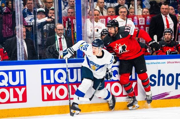 Quarterfinal match between Canada and Finland at the IIHF Ice hockey, Eishockey World Championship, WM, Weltmeisterschaft 2023 in Tampere, Finland, 25 May 2023. Photo by Petri Saarelainen All Over Press  1.04120659