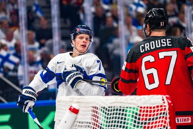 Quarterfinal match between Canada and Finland at the IIHF Ice hockey, Eishockey World Championship, WM, Weltmeisterschaft 2023 in Tampere, Finland, 25 May 2023. Photo by Petri Saarelainen All Over Press  1.04120669