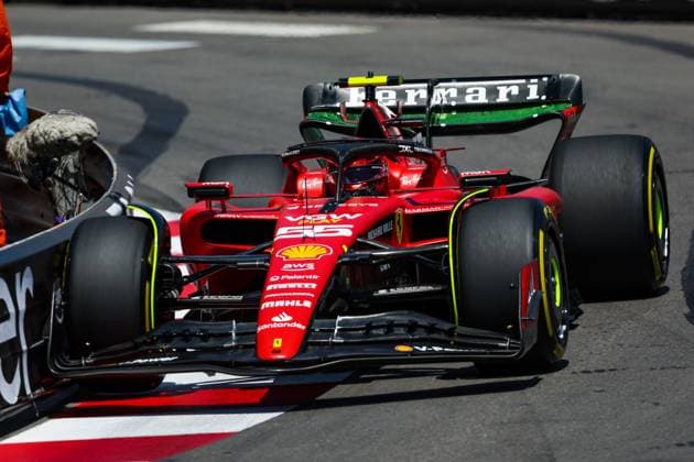 55 SAINZ Carlos (spa), Scuderia Ferrari SF-23, action during the Formula 1 Grand Prix de Monaco 2023, 6th round of the 2023 Formula One World Championship, WM, Weltmeisterschaft from May 26 to 28, 2023 on the Circuit de Monaco, in Monaco - F1 - MONACO GRAND PRIX 2023 DPPI Panoramic  20230526_GOOD0093