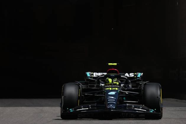 F1 Grand Prix Of Monaco Practice 1 Lewis Hamilton of Mercedes during first practice ahead of the Formula 1 Grand Prix of Monaco at Circuit de Monaco in Monaco on May 26, 2023. Monaco Monaco  Copyright: xJakubxPorzyckix originalFilename:porzycki-f1grandp230526_npX60.jpg