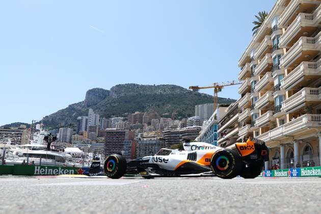 F1 Grand Prix Of Monaco Practice 1 Lando Norris of McLaren during first practice ahead of the Formula 1 Grand Prix of Monaco at Circuit de Monaco in Monaco on May 26, 2023. Monaco Monaco  Copyright: xJakubxPorzyckix originalFilename:porzycki-f1grandp230526_npvsb.jpg