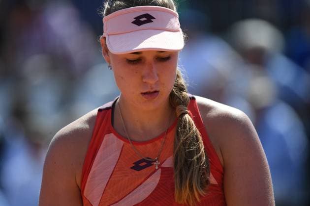 Tennis : Internationaux de Strasbourg 2023 - France - Anna Blinkova - Russie Tennis : Internationaux de Strasbourg 2023 - France - 26 05 23 ChrysleneCaillaud Panoramic 