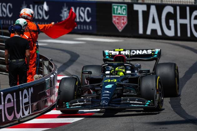 44 HAMILTON Lewis (gbr), Mercedes AMG F1 Team W14, action during the Formula 1 Grand Prix de Monaco 2023, 6th round of the 2023 Formula One World Championship, WM, Weltmeisterschaft from May 26 to 28, 2023 on the Circuit de Monaco, in Monaco - F1 - MONACO GRAND PRIX 2023 DPPI Panoramic  20230526_GOOD0396