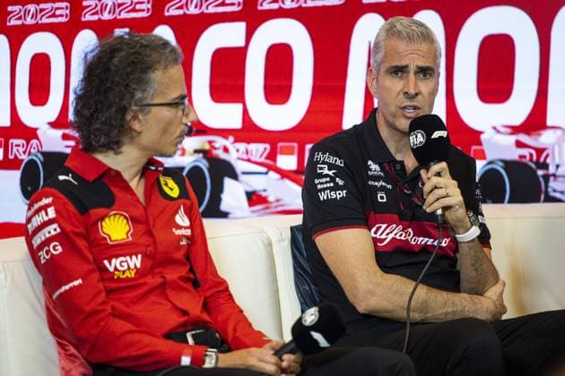 ALUNNI BRAVI Alessandro (ita), Managing Director of Sauber Group & Team Representative, portrait, press conference, PK, Pressekonferenz during the Formula 1 Grand Prix de Monaco 2023, 6th round of the 2023 Formula One World Championship, WM, Weltmeisterschaft from May 26 to 28, 2023 on the Circuit de Monaco, in Monaco - F1 - MONACO GRAND PRIX 2023 DPPI Panoramic 00123012__DE_2580
