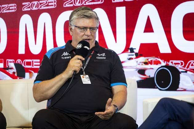 SZAFNAUER Otmar, Team Principal of Alpine F1 Team, portrait, press conference, PK, Pressekonferenz during the Formula 1 Grand Prix de Monaco 2023, 6th round of the 2023 Formula One World Championship, WM, Weltmeisterschaft from May 26 to 28, 2023 on the Circuit de Monaco, in Monaco - F1 - MONACO GRAND PRIX 2023 DPPI Panoramic 00123012__DE_2608