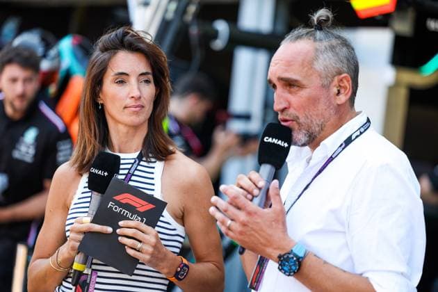 LAFFITE Margot (fra), TV presenter of Canal+, and MONTAGNY Franck (fra), TV presenter of Canal+, portrait during the Formula 1 Grand Prix de Monaco 2023, 6th round of the 2023 Formula One World Championship, WM, Weltmeisterschaft from May 26 to 28, 2023 on the Circuit de Monaco, in Monaco - F1 - MONACO GRAND PRIX 2023 DPPI Panoramic  20230526_G0OD0949