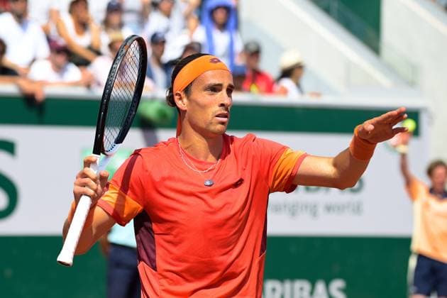 Attitude de Geoffrey Blancaneaux ( FRA ) - TENNIS : Roland Garros 2023 - Internationaux de France - 26 05 2023 FedericoPestellini Panoramic 
