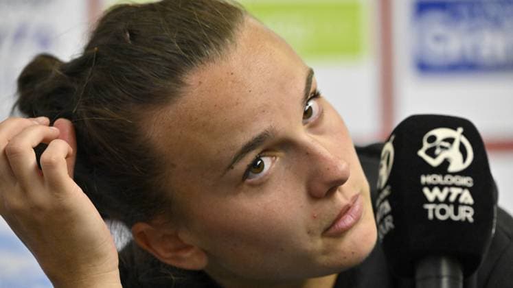 Tennis : Internationaux de Strasbourg 2023 - France- Clara Burel - France Tennis : Internationaux de Strasbourg 2023 - France - 26 05 23 ChrysleneCaillaud Panoramic 