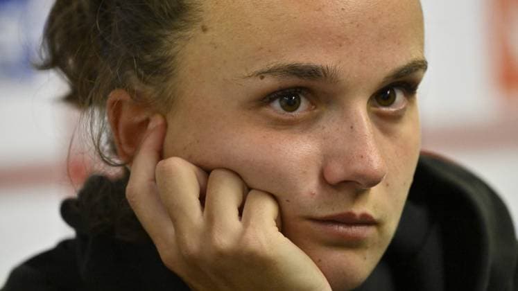 Tennis : Internationaux de Strasbourg 2023 - France- Clara Burel - France Tennis : Internationaux de Strasbourg 2023 - France - 26 05 23 ChrysleneCaillaud Panoramic 