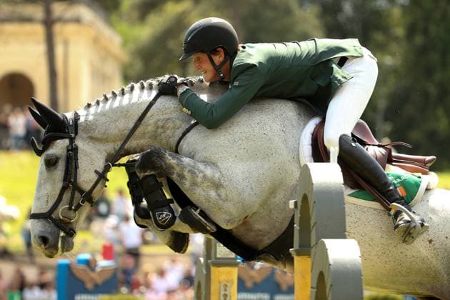 Bilder des Jahres 2023, Sport 05 Mai Sport Themen der Woche KW21 Sport Bilder des Tages FEI Rolex Piazza Di Siena CSIO5 Nations Cup, Rome, Italy 26 5 2023 Jack Ryan riding BBS McGregor Jack Ryan riding BBS McGregor 26 5 2023  Copyright: x INPHO GiuseppexFamax PIAZZA_DI_SIENA_75