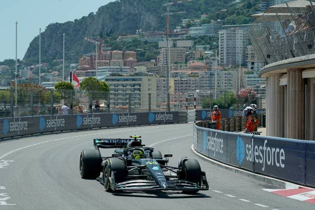 Formula 1 Grand Prix Monaco 2023 26 05 2023, Circuit de Monaco, Monte Carlo, Formula 1 Grand Prix Monaco 2023 ,in the picture Lewis Hamilton GBR , Mercedes AMG Petronas Formula One Team nordphotoxGmbHx xBratic nph00250