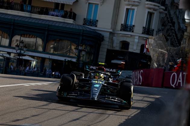 44 Lewis Hamilton GBR, Mercedes AMG Petronas F1 Team , F1 Grand Prix of Monaco at Circuit de Monaco on May 26, 2023 in Monte Carlo, Monaco Photo by HOCH ZWEI Monte Carlo Monaco