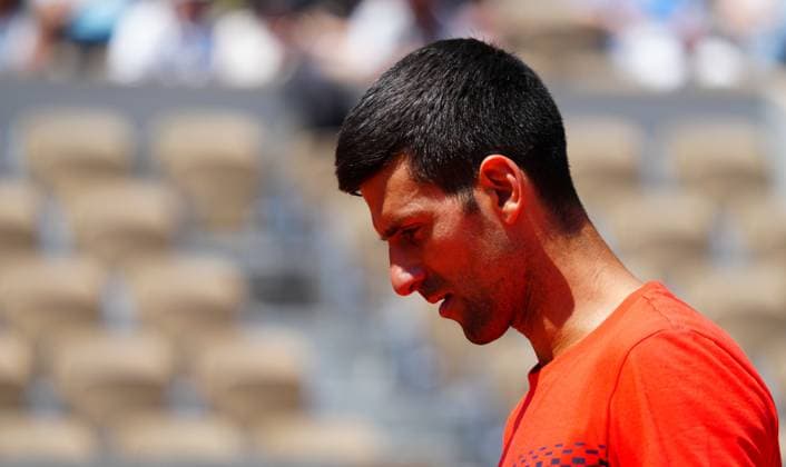 Mandatory Credit: Photo by Javier Garcia Shutterstock (13925663by) Novak Djokovic practices French Open Tennis, Friday Qualifying and Previews, Roland Garros, Paris, France - 26 May 2023 French Open Tennis, Friday Qualifying and Previews, Roland Garros, Paris, France - 26 May 2023  Copyright: xJavierxGarcia Shutterstockx 13925663by