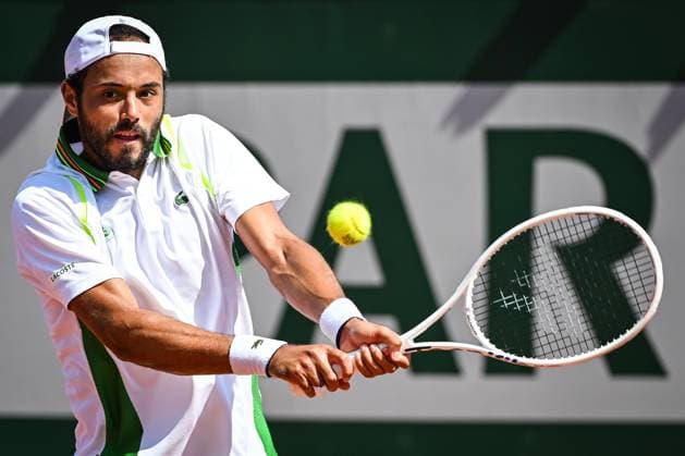 May 26, 2023, Paris, France, France: Laurent LOKOLI of France during the fifth qualifying day of Roland-Garros 2023, French Open 2023, Grand Slam tennis tournament at the Roland-Garros Stadium on May 26, 2023 in Paris, France. Paris France - ZUMAm308 20230526_zsp_m308_034 Copyright: xMatthieuxMirvillex