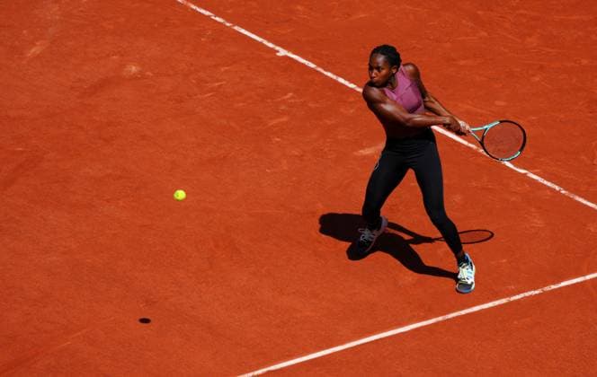 Mandatory Credit: Photo by Javier Garcia Shutterstock (13925673b) Coco Gauff practices on Philippe Chatrier French Open Tennis, Saturday Qualifying and Previews, Roland Garros, Paris, France - 27 May 2023 French Open Tennis, Saturday Qualifying and Previews, Roland Garros, Paris, France - 27 May 2023  Copyright: xJavierxGarcia Shutterstockx 13925673b