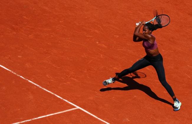 Mandatory Credit: Photo by Javier Garcia Shutterstock (13925673c) Coco Gauff practices on Philippe Chatrier French Open Tennis, Saturday Qualifying and Previews, Roland Garros, Paris, France - 27 May 2023 French Open Tennis, Saturday Qualifying and Previews, Roland Garros, Paris, France - 27 May 2023  Copyright: xJavierxGarcia Shutterstockx 13925673c