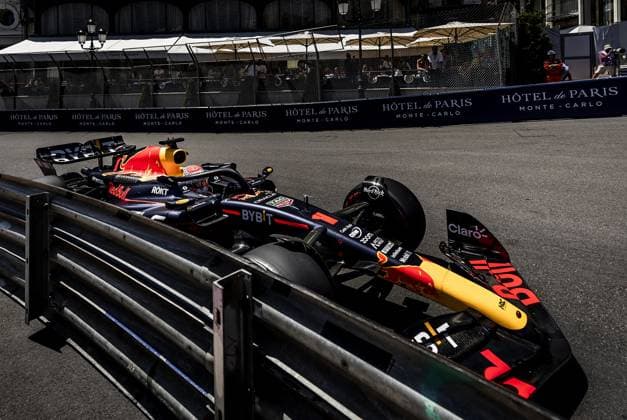 MONACO - Max Verstappen (Red Bull Racing) during the 3rd free practice for the Monaco Grand Prix. ANP REMKO DE WAAL F1 Grand Prix of Monaco - Practice 2023 xVIxANPxSportx xxANPxIVx 470311497 originalFilename: 470311497.jpg