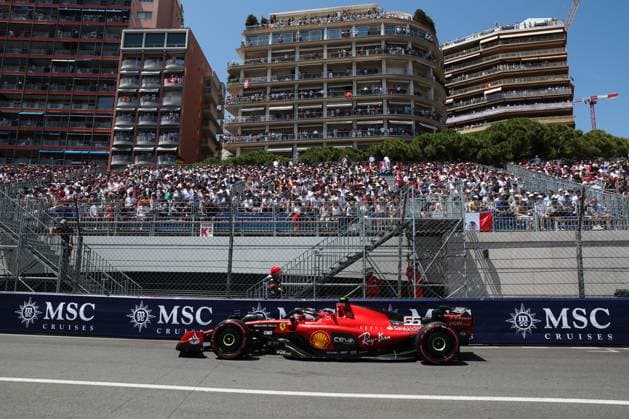 F1 Grand Prix Of Monaco Practice 3 Carlos Sainz of Ferrari during third practice ahead of the Formula 1 Grand Prix of Monaco at Circuit de Monaco in Monaco on May 27, 2023. Monaco Monaco  Copyright: xJakubxPorzyckix originalFilename:porzycki-f1grandp230527_npDiz.jpg
