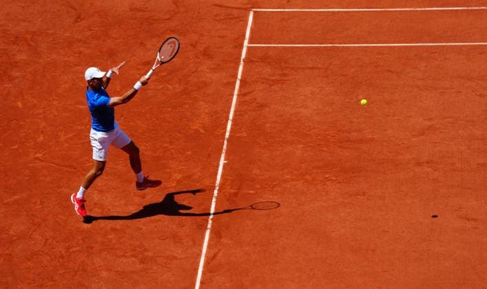 Mandatory Credit: Photo by Javier Garcia Shutterstock (13925673al) Novak Djokovic practices French Open Tennis, Saturday Qualifying and Previews, Roland Garros, Paris, France - 27 May 2023 French Open Tennis, Saturday Qualifying and Previews, Roland Garros, Paris, France - 27 May 2023  Copyright: xJavierxGarcia Shutterstockx 13925673al