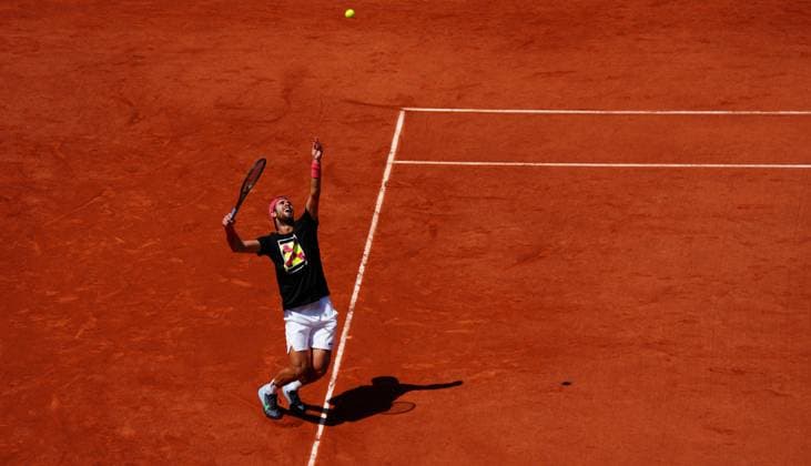 Mandatory Credit: Photo by Javier Garcia Shutterstock (13925673ah) Karen Khachanov practices French Open Tennis, Saturday Qualifying and Previews, Roland Garros, Paris, France - 27 May 2023 French Open Tennis, Saturday Qualifying and Previews, Roland Garros, Paris, France - 27 May 2023  Copyright: xJavierxGarcia Shutterstockx 13925673ah