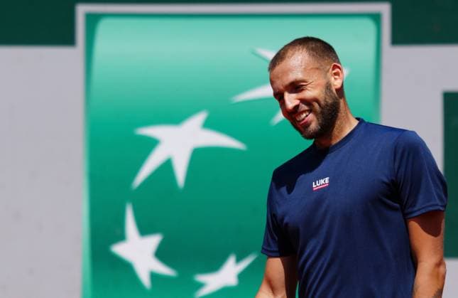 Mandatory Credit: Photo by Javier Garcia Shutterstock (13925673ao) Dan Evans practices French Open Tennis, Saturday Qualifying and Previews, Roland Garros, Paris, France - 27 May 2023 French Open Tennis, Saturday Qualifying and Previews, Roland Garros, Paris, France - 27 May 2023  Copyright: xJavierxGarcia Shutterstockx 13925673ao