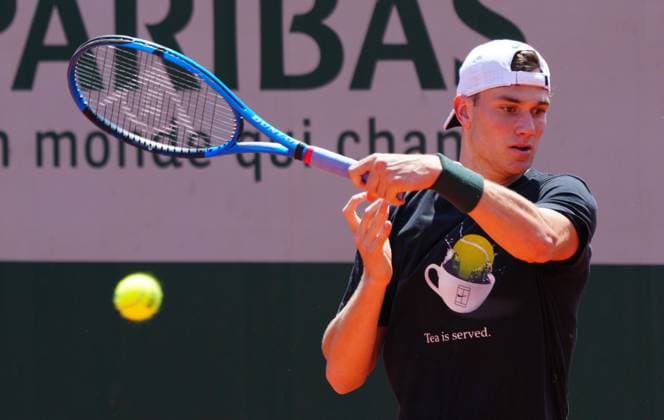 Mandatory Credit: Photo by Javier Garcia Shutterstock (13925673ba) Jack Draper practices French Open Tennis, Saturday Qualifying and Previews, Roland Garros, Paris, France - 27 May 2023 French Open Tennis, Saturday Qualifying and Previews, Roland Garros, Paris, France - 27 May 2023  Copyright: xJavierxGarcia Shutterstockx 13925673ba